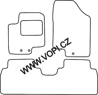 Autokoberce Kia Venga 2010 - Autofit (2346)